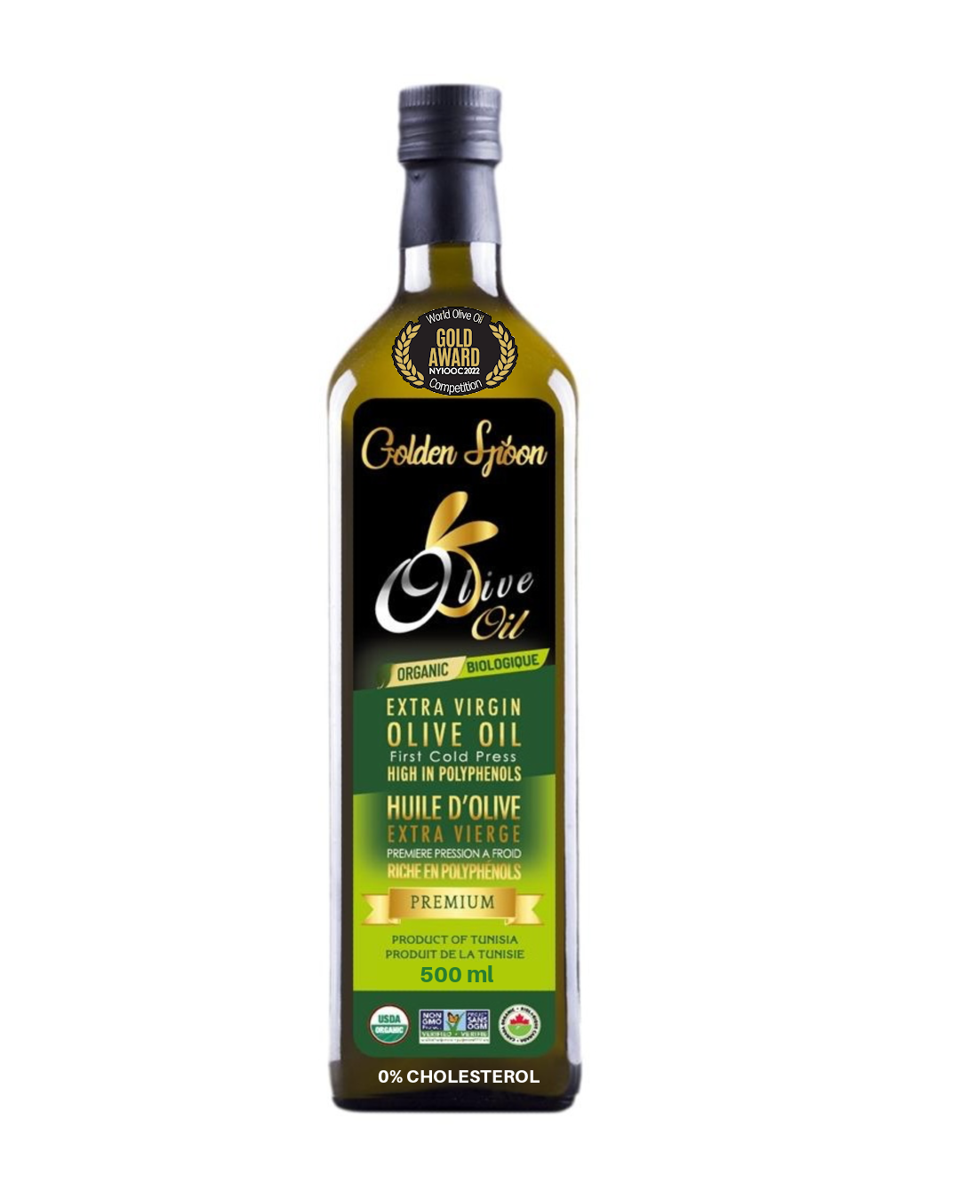 Organic Extra Virgin Olive Oil 500ml - Award winning - Goldenspoon Olive Oil