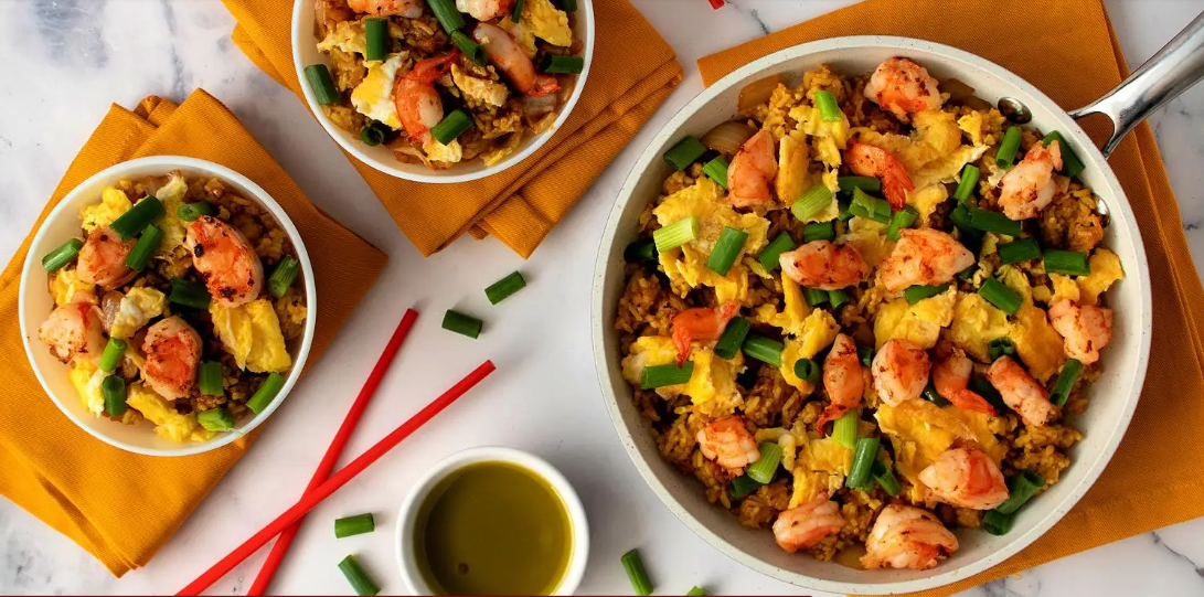 Mediterranean Shrimp Fried Rice