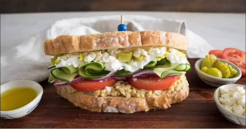 Greek Salad Sandwich